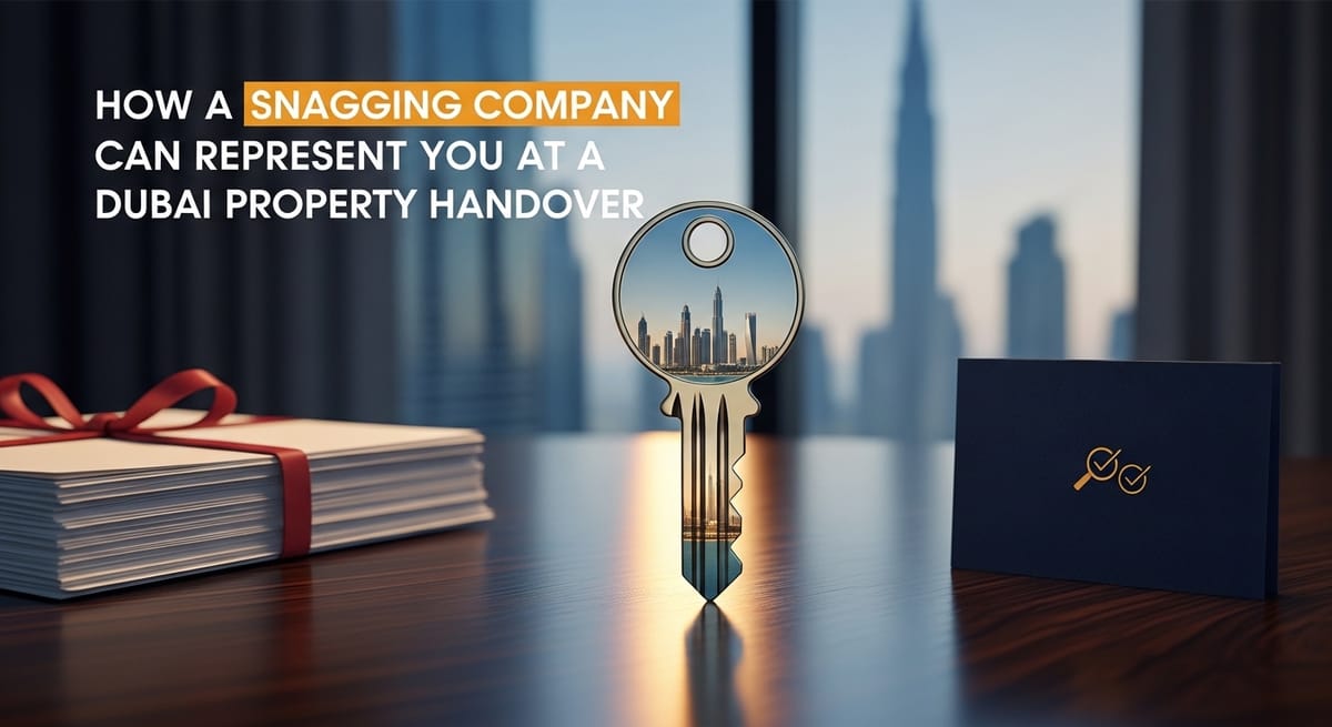 How a Snagging Company Can Represent You at a Dubai Property Handover